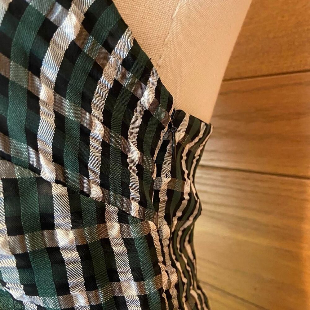 Tularosa Skylar plaid one shoulder mini dress - Picture 5 of 8